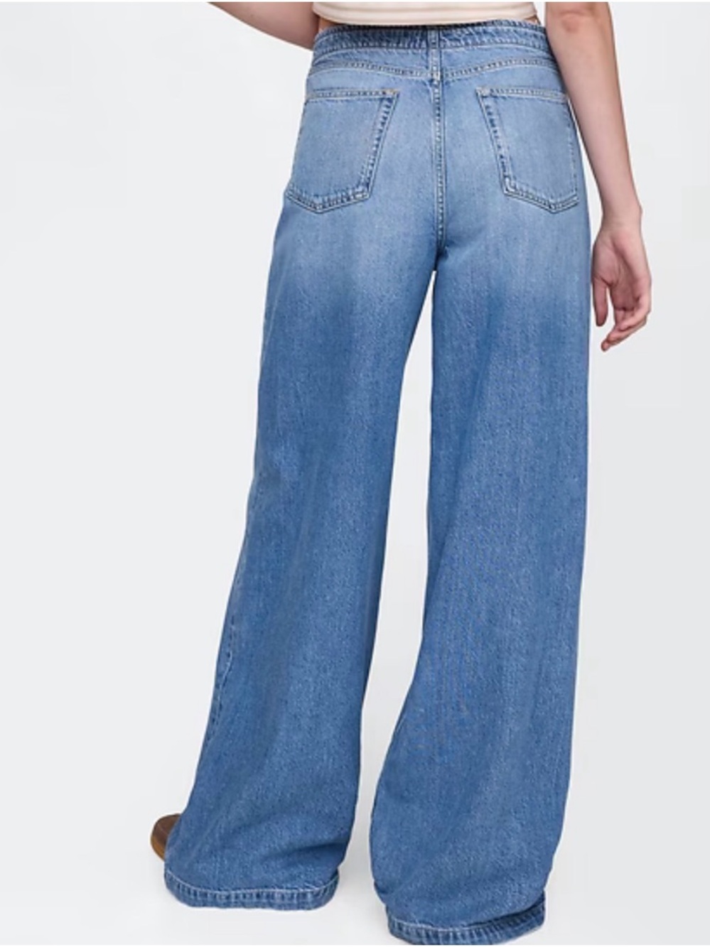 Gap Baggy Mid Rise Wide Leg Jeans - Picture 2 of 4